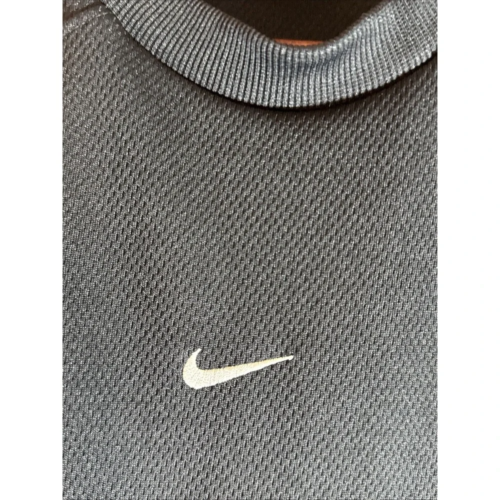 Vintage 90's Nike Center Swoosh Logo Sweatshirt‎ Men's Black Long Sleeve Medium